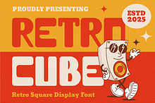 Retrocube Retro Square Display Font