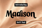 Madison -  Serif Font, a Serif Font by AQR Studio (Thumbnail 1 of 7)