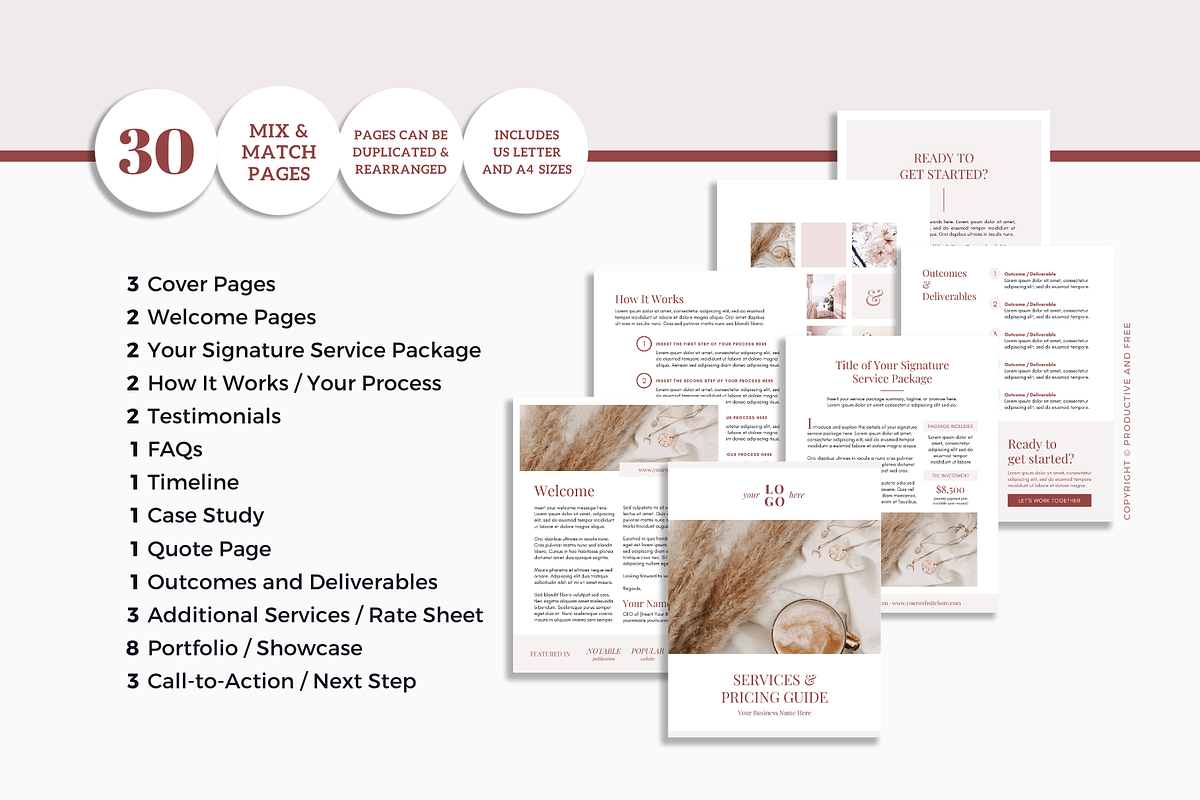 Client Experience Template Bundle, a Magazine Template by ProductiveandFree (Photo 3 of 23)