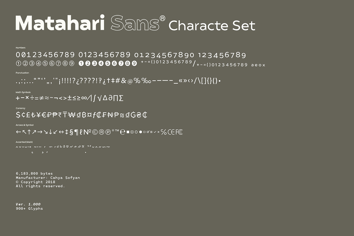 Matahari Sans - Font Family, a Sans Serif Font by Sundance Tipografia (Photo 8 of 22)