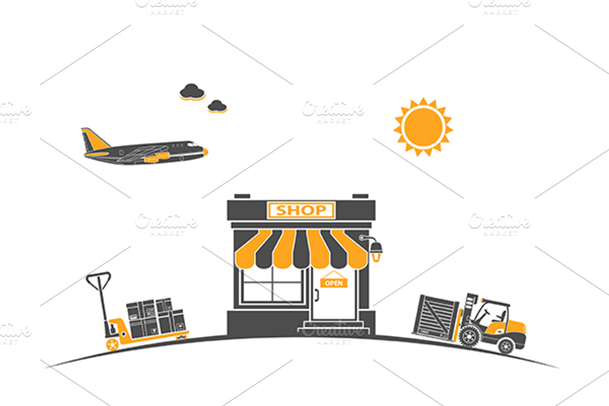 Freight Transport Infographics, a Technology Illustration by TAlex (Photo 2 of 6)