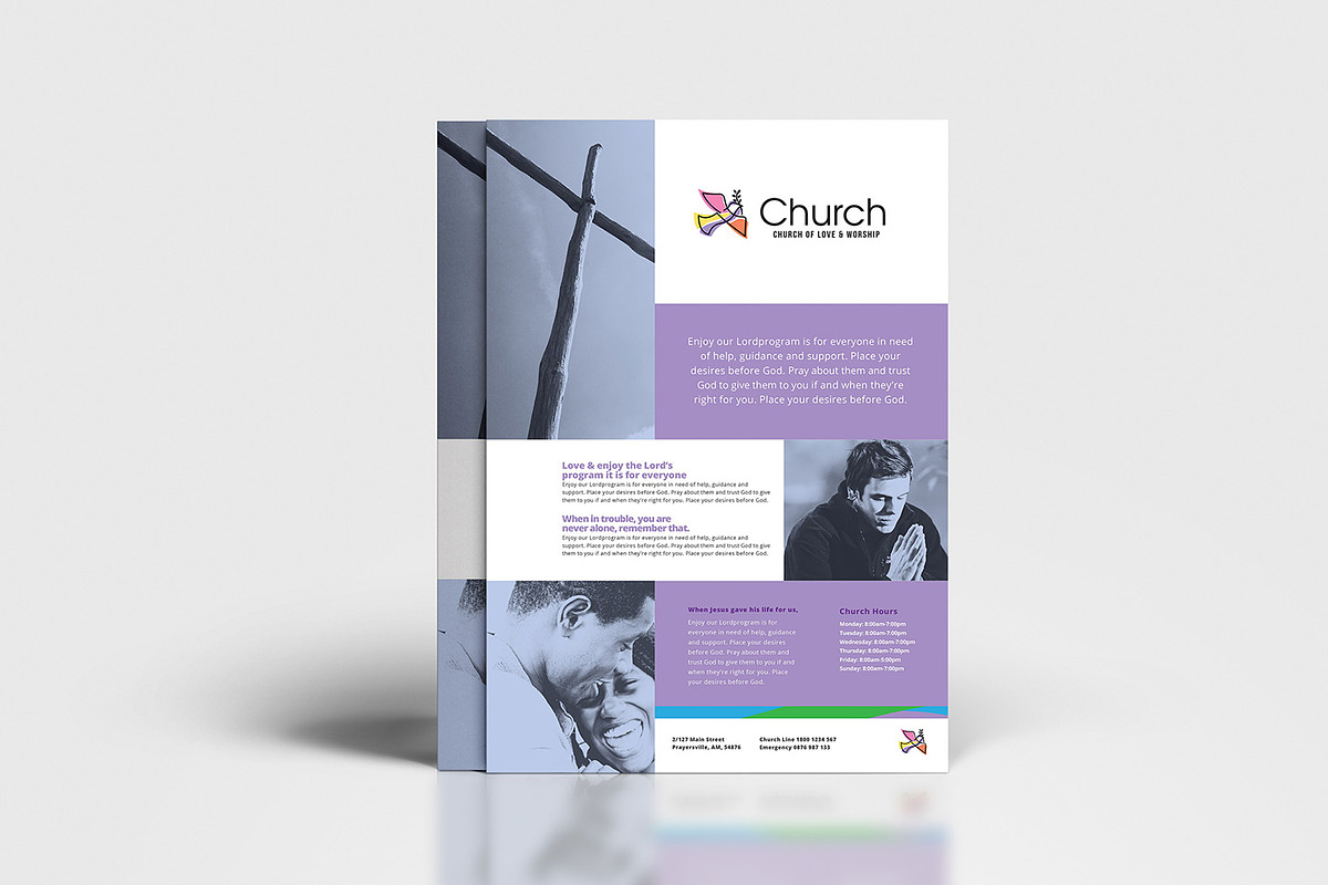 Modern Church Templates Pack, a Flyer Template by BrandPacks (Photo 4 of 14)