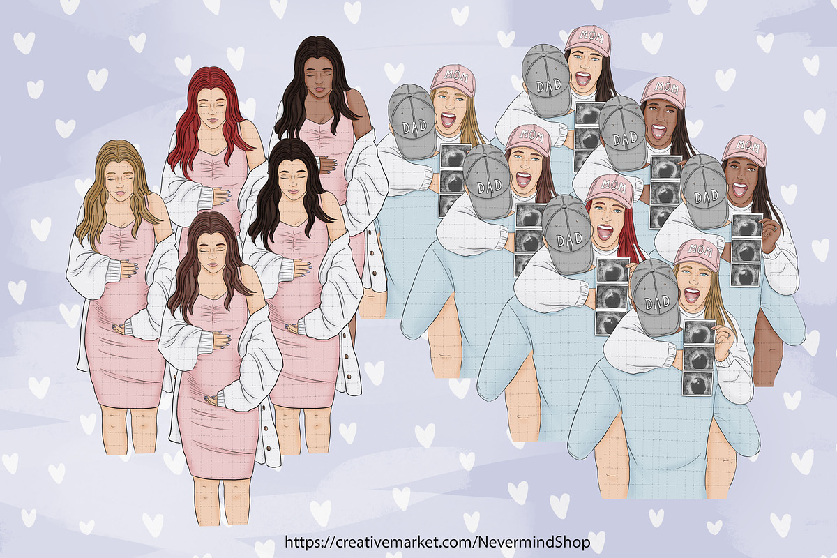 Baby nursery clipart collection, an Illustration by Nevermind (Photo 4 of 6)