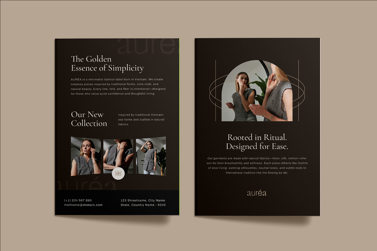 Aurea - Bifold Brochure, a Brochure Template by Fannan Studio (Photo 3 of 3)