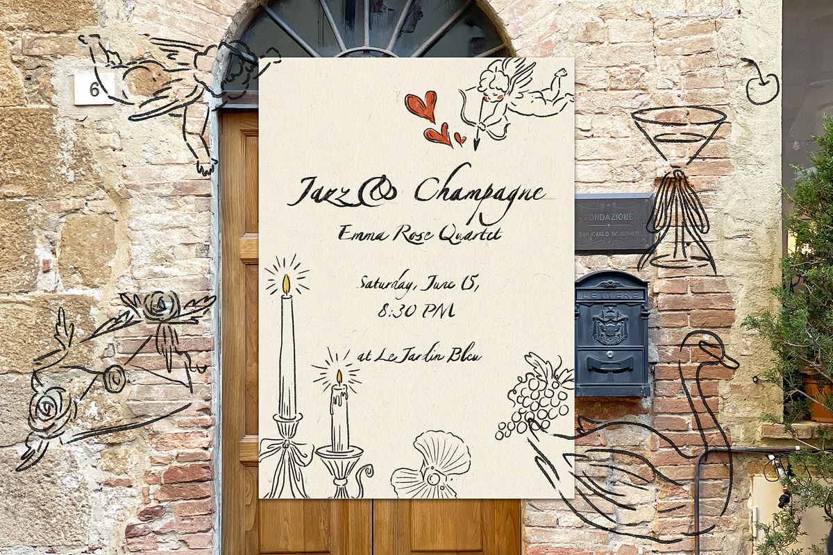 Romantic&Vintage illustrations, a Decorative Illustration by boniroom (Photo 10 of 10)