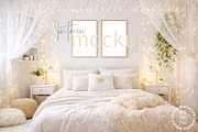 Bedroom Frame Mockup PSD JPG PNG, a Product Mockup by Mockup Shop (Thumbnail 2 of 2)
