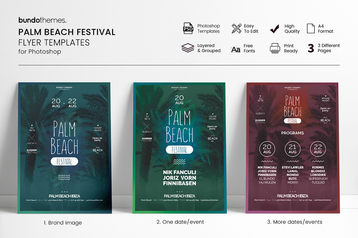 Palm Beach Festival Flyer, a Flyer Template by Bundo Themes (Photo 1 of 7)
