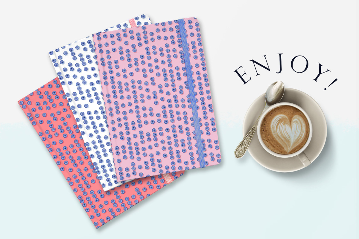 Blueberry stripes- Set patterns, a Pattern Graphic by Yummy (Photo 9 of 9)