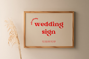 Daisy Custom Wedding Sign CANVA