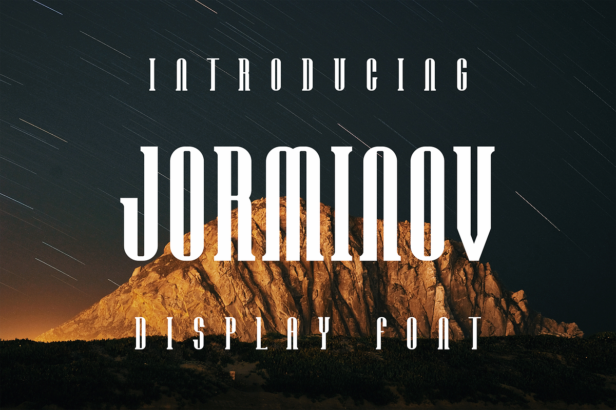 Jorminov, a Slab Serif Font by lelevien (Photo 1 of 5)