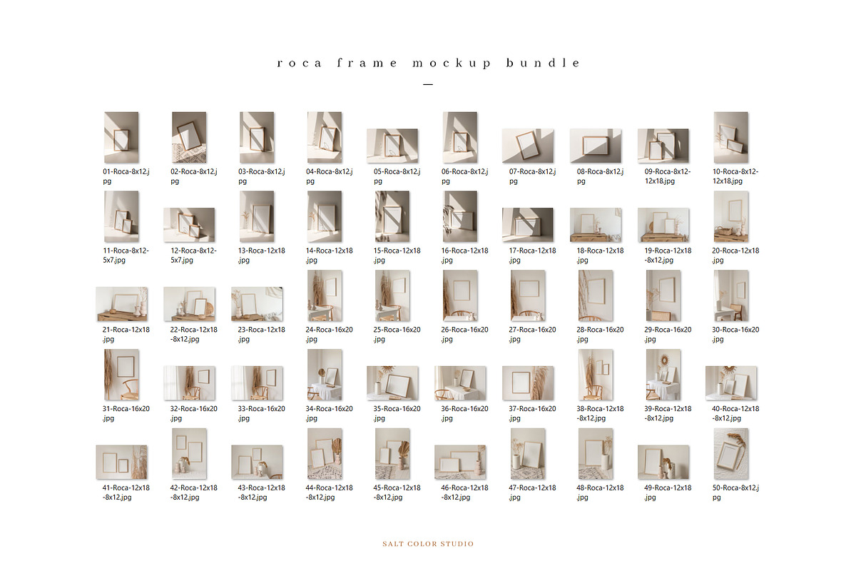 Roca Frame Mockup Bundle - JPG + PSD, a Household Mockup by Salt Color Studio (Photo 13 of 14)