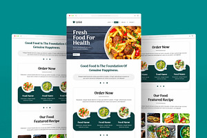 Food Email Newsletter Template, an UI Kit Template by ContestDesign