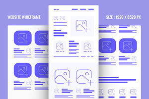 Website Wireframe Landing Page