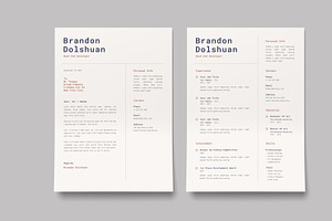 Minimal Resume Template