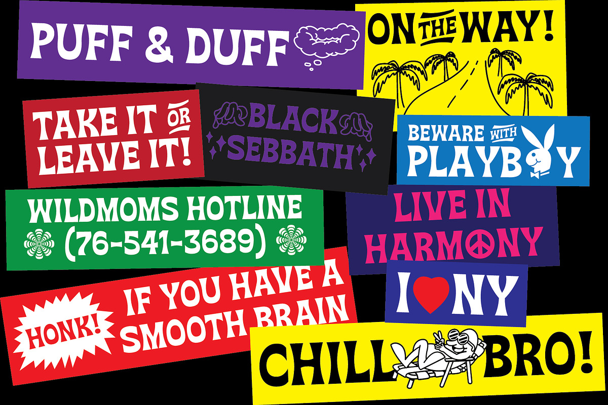 Flatface Sours, a Sans Serif Font by Flatface (Photo 4 of 11)