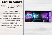 Editable Concert Ticket Template, an Invitation Template by YasdeyDesigns (Thumbnail 5 of 9)