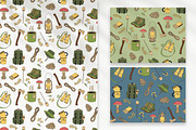 90 Camping Seamless Pattern Set, a Decorative Illustration by Mari_Caliart (Thumbnail 4 of 14)