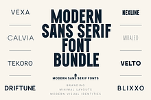 Modern Sans Serif Font Bundle
