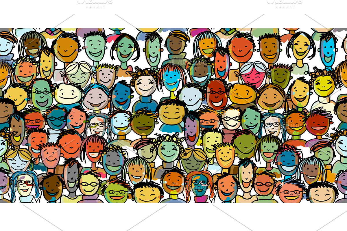 Group of people, community. Social, an Education Illustration by Kudryashka