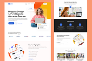 E-Learning Landing page Design, a Landing Page Template by UiDex (Thumbnail 2 of 4)