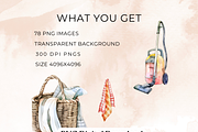 Cleaning business clipart, a Work Illustration by Anca Digital Vibe (Thumbnail 6 of 6)