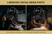 61 Labor day social media posts set, a Social Media Template by Walldecorated (Thumbnail 21 of 29)