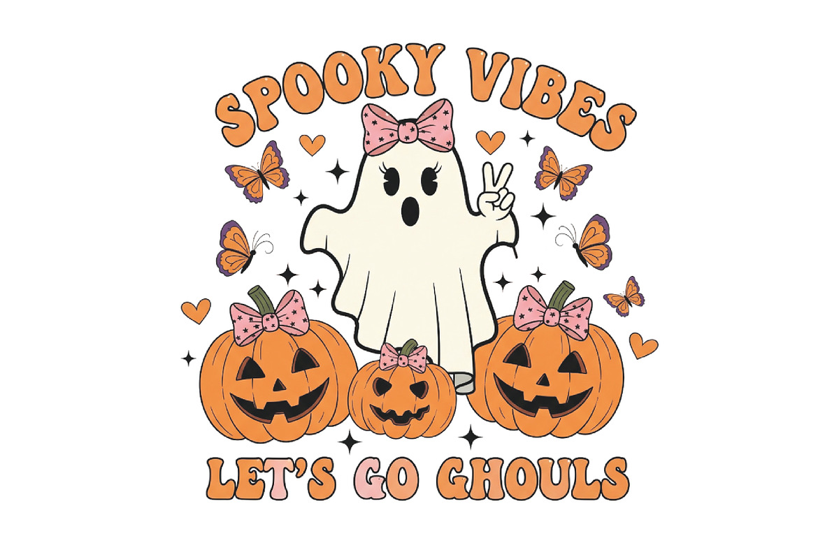 Spooky Vibes Let’s Go Ghouls, an Illustration by CraftArtStudio (Photo 1 of 4)