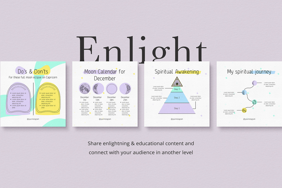 Mystic Coach Instagram Templates, a Social Media Template by Sakura Digitals (Photo 5 of 6)