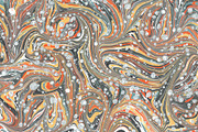 4 Hand Marbled Papers Autumn, a Texture Graphic by Marblingdom (Thumbnail 2 of 5)