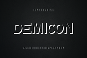 Demicon - Font, a Sans Serif Font by artchiles_design (Thumbnail 1 of 5)