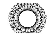 Floral Mandala Circle Frame Bundle, an Illustration by Gaye Art (Thumbnail 11 of 51)