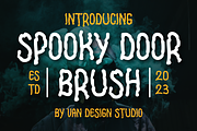 SPOOKY DOOR BRUSH, a Handwritten Font by Viswal Studio (Thumbnail 1 of 5)
