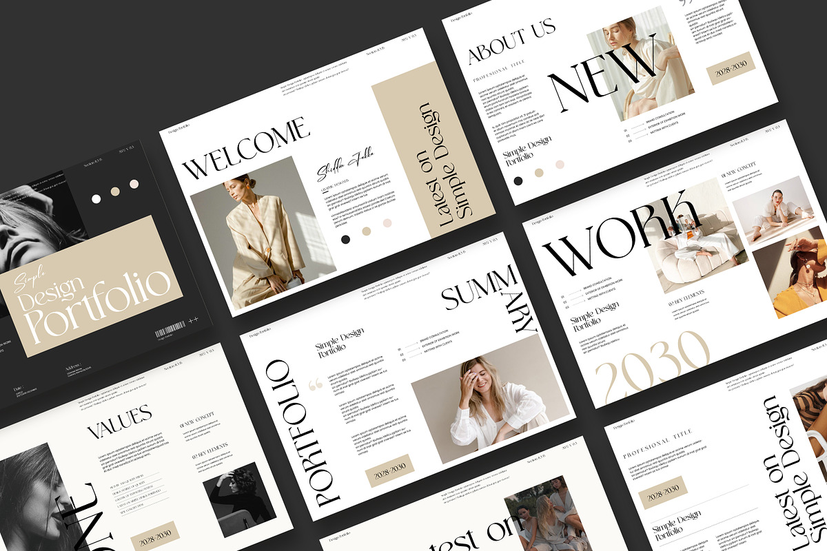Design / Portfolio Template, a Brochure Template by UpSolution (Photo 2 of 8)