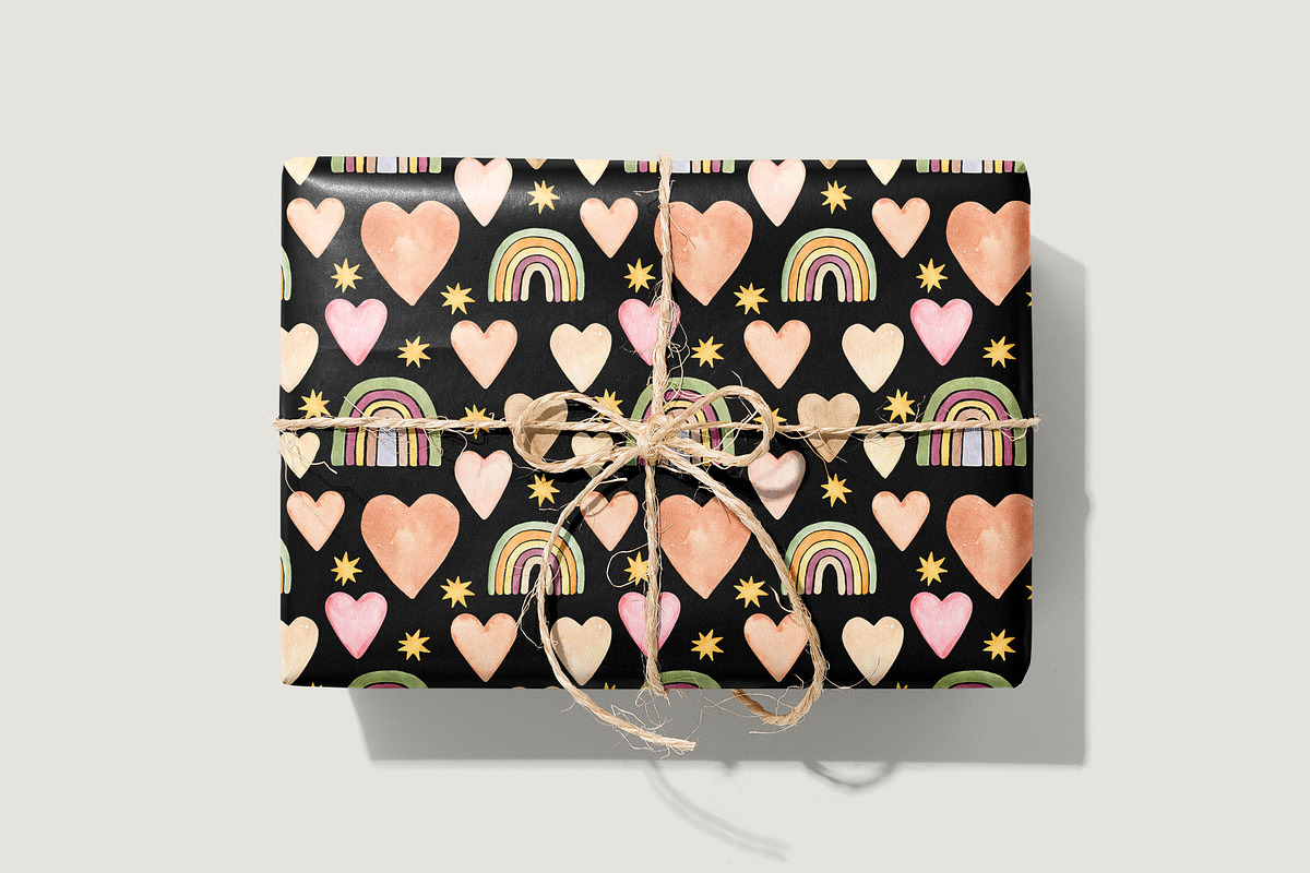 Watercolor heart cliparts & patterns, an Object Graphic by Naty Art (Photo 15 of 24)