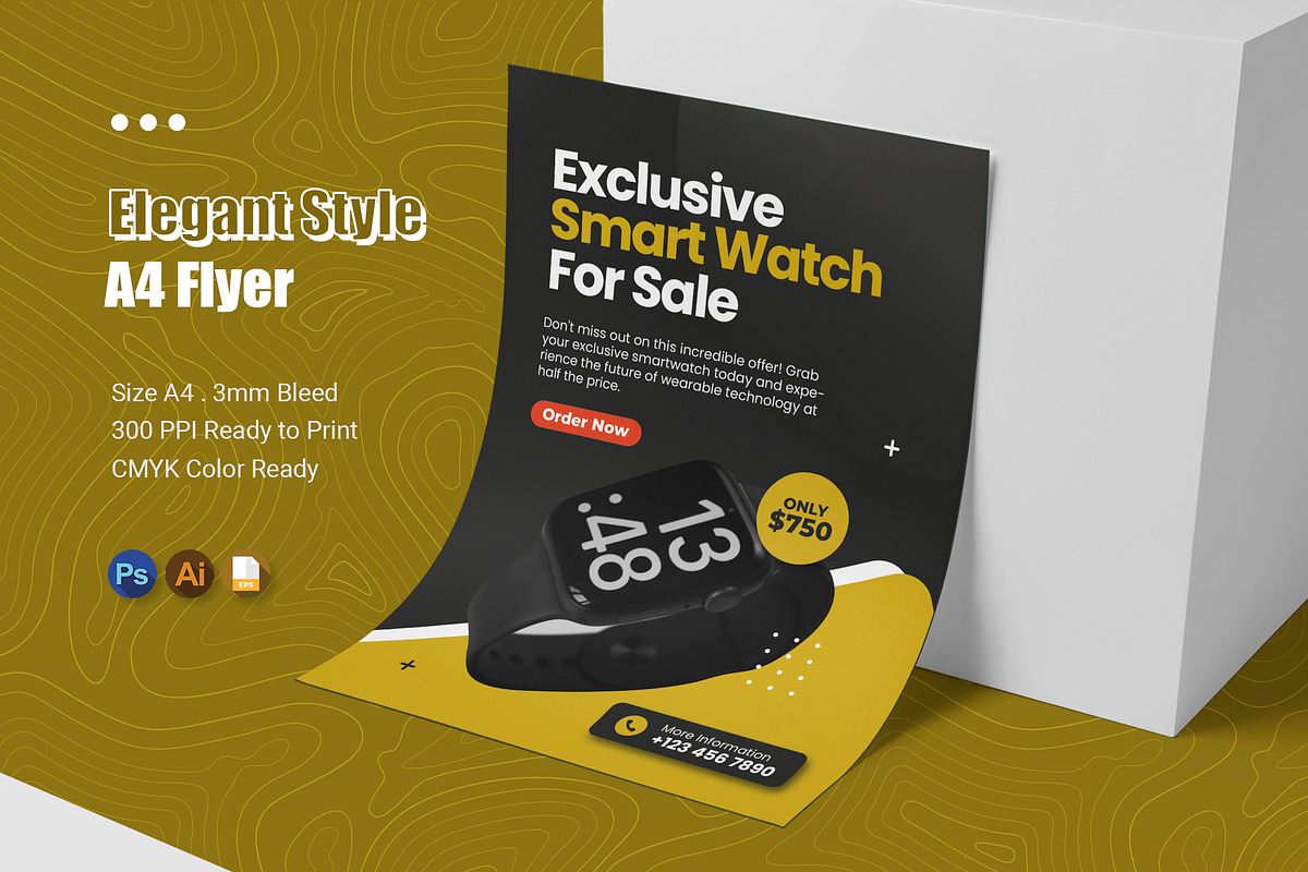 Elegant Style - Flyer, a Flyer Template by Esensifiksi.studio (Photo 1 of 2)