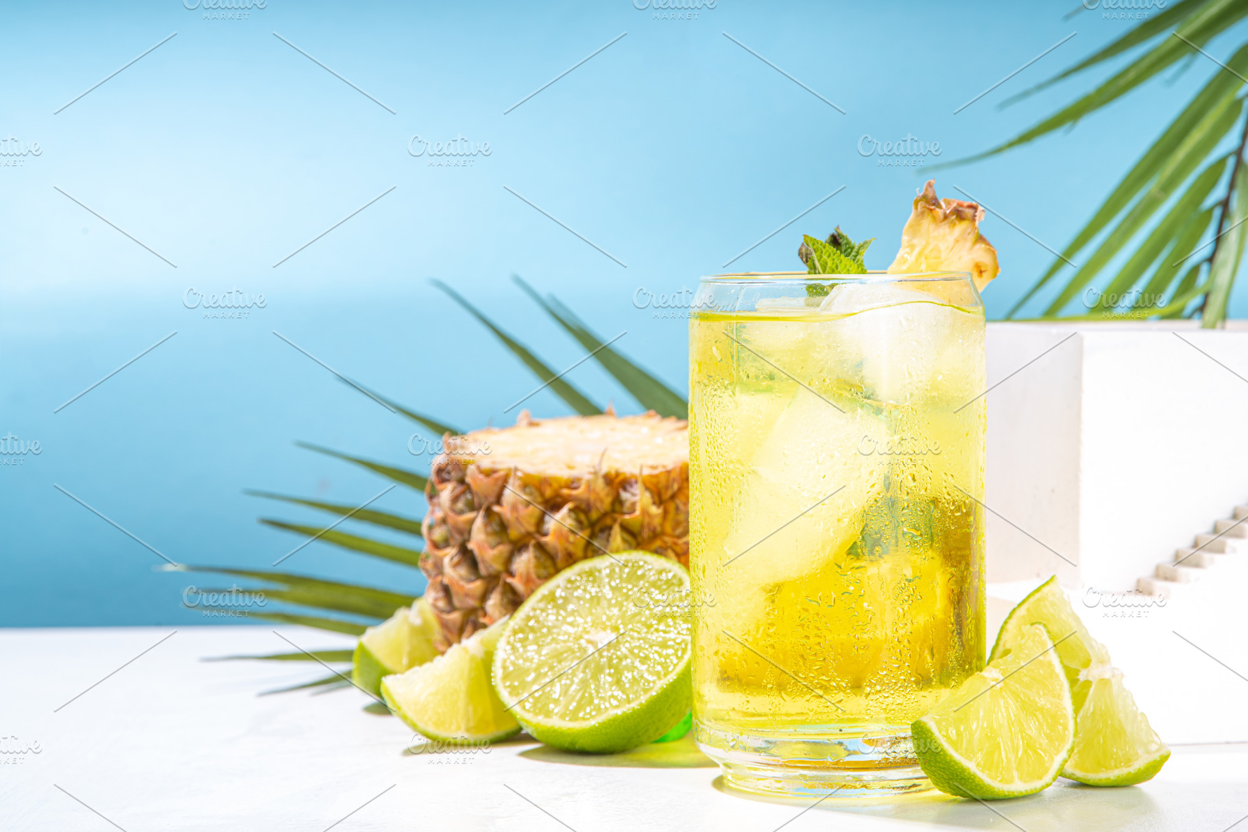 Sweet pineapple lemonade, a Food & Drink Photo by Rimma