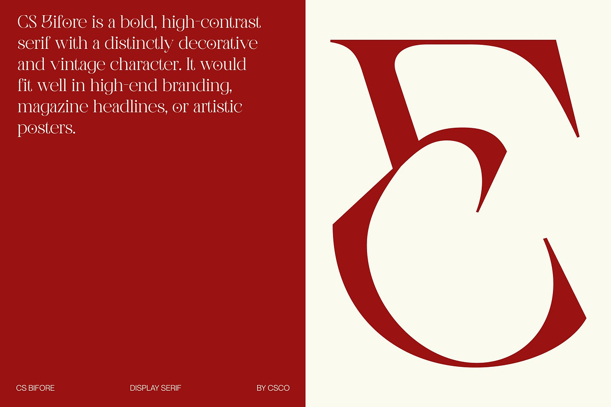 CS Bifore – Classic Serif Font, a Serif Font by Craft Supply Co. (Photo 4 of 8)