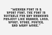 Merhan - Sporty Font, a Sans Serif Font by Iqsiart Studio (Thumbnail 5 of 7)