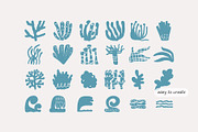 200+ OCEAN CLIPARTS - HAND DRAWN, a Seasonal Illustration by JuDesign (Thumbnail 7 of 23)