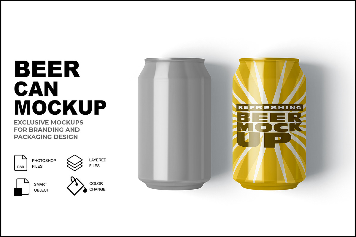 Soda Can Mockup, a Product Mockup by mockupbuys (Photo 1 of 4)
