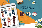 Set Body Positive Girls, a Healthcare Illustration by Uniyok (Thumbnail 2 of 11)