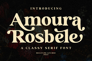 Amoura Rosbele Modern Serif Font