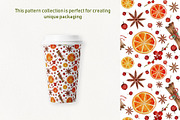 Watercolor Christmas pattern set, a Pattern Graphic by Dina Guiter (Thumbnail 4 of 7)