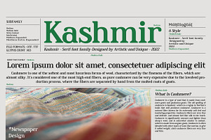 Kashmir - Serif Font Family