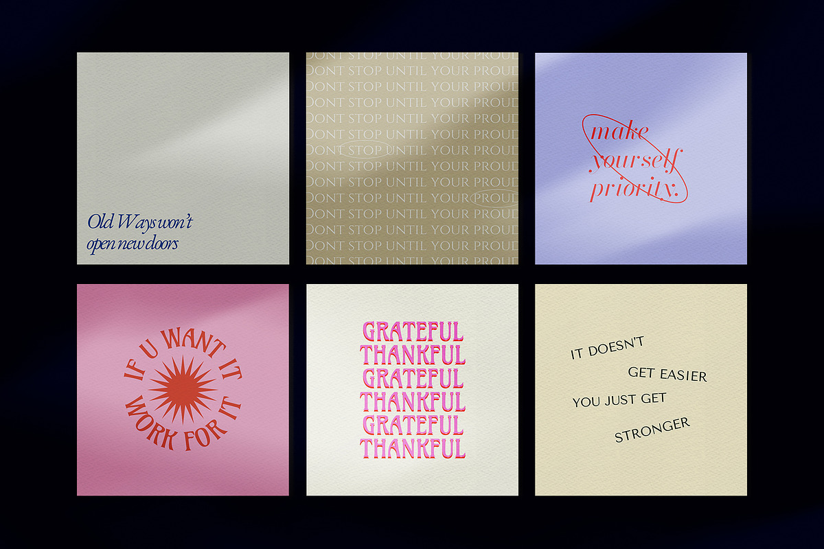 Motivational Quotes Aesthetic, a Social Media Template by Nurrehmet Studio (Photo 5 of 8)