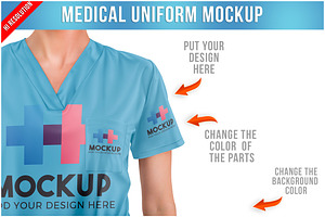 Medical Uniform Mockup PSD