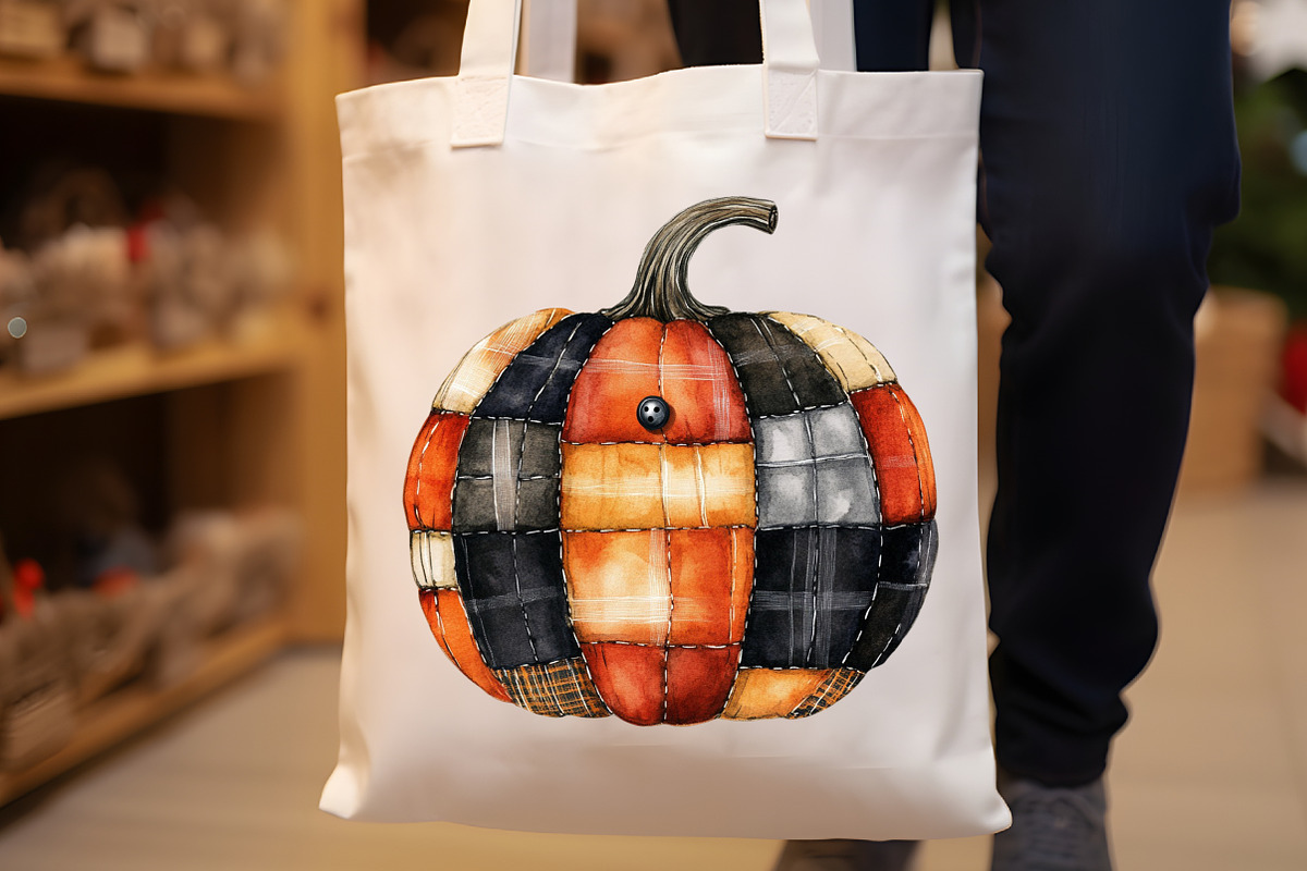 Patchwork Style Halloween Clipart, an Illustration by Rose Art (Photo 6 of 7)