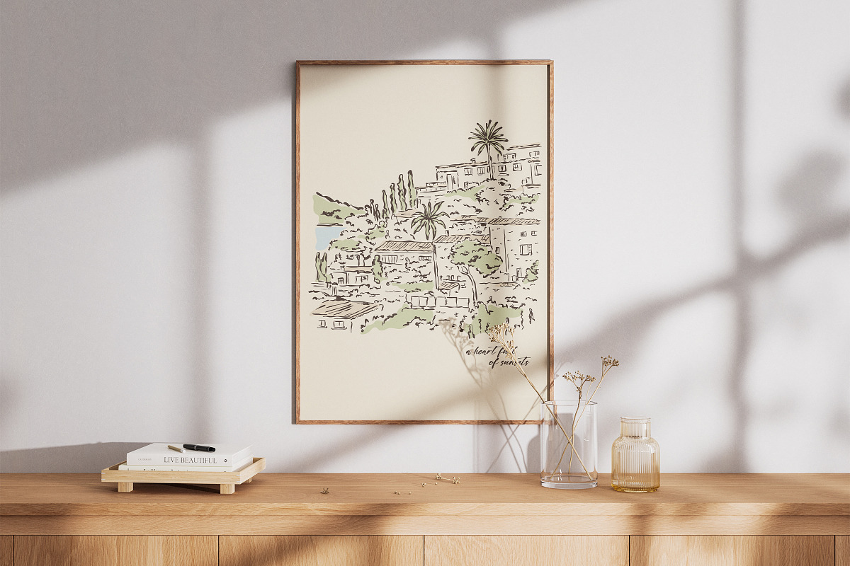 Mediterranean Vacation Print Posters, an Object Graphic by DesignThatMatters (Photo 5 of 13)