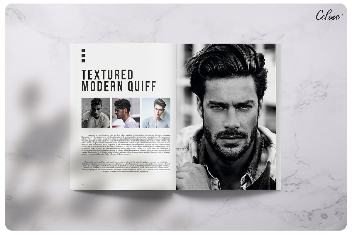 GENTLEMEN Lookbook Template, a Magazine Template by Celine Studio (Photo 10 of 11)