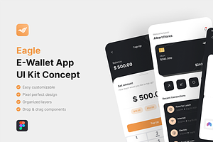 Eagle_E-Wallet App UI Kit